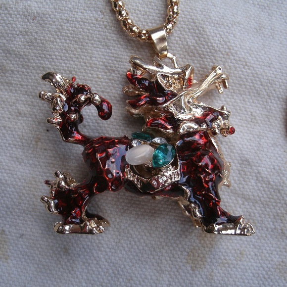 Oriental Kirin Unicorn Pendant Necklace - Picture 2 of 8